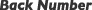 Back Number