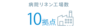 病院リネン工場数 9拠点